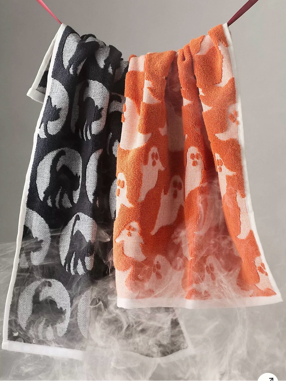 🎃🐈⬛ Icon Jacquard Spooky Dish Towels, Set of 2